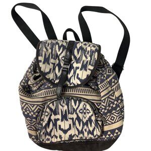 Toms Backpack Tribal Pattern Front Pocket Canvas